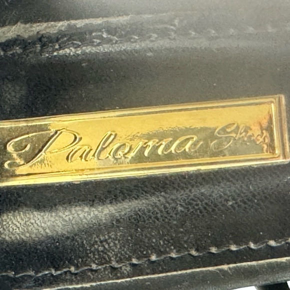 Black Paloma Shoes Strappy Block Sandals Made in Spain Size 26 US Size 8 Vintage - Picture 5 of 7